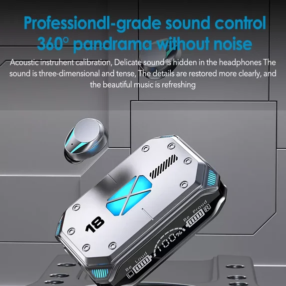 TWS Gaming Earbuds – Low Latency Wireless Earphones with Digital Display